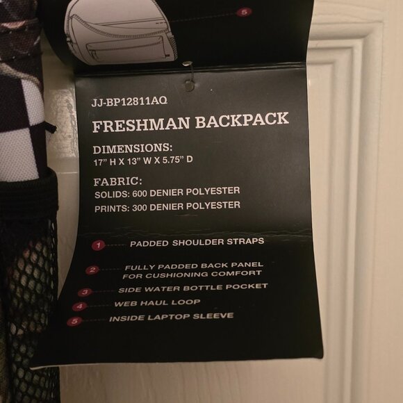 Nwt Shaw Park Freshman Backpack - Picture 3 of 3